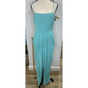 VTG Lee Jordan New York‎ Aqua Blue Dress Size 10 Strapless